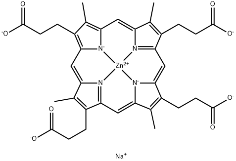 Zn(II) Coproporphyrin III Tetrasodium Salt Structural