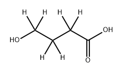 Butanoic-2,2,3,3,4,4-d6 acid, 4-hydroxy- Structural