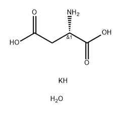 L-Aspartic acid, potassium salt, hydrate (1:1:2) Structural