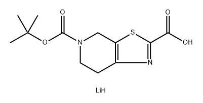 Lithium 5-(tert-butoxycarbonyl)-4,5,6,7-tetrahydrothiazolo[5,4-C]pyridine-2-carboxylate Structural