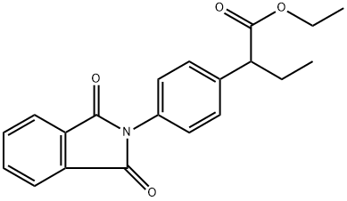 Benzeneacetic acid, 4-(1,3-dihydro-1,3-dioxo-2H-isoindol-2-yl)-α-ethyl-, ethyl ester Structural