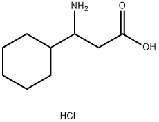 3-amino-3-cyclohexylpropanoic acid hydrochloride Structural