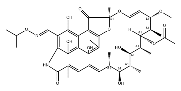 Rifamycin, 3-[[ (1-methylethoxy)imino]methyl]- Structural