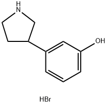 Phenol, 3-(3-pyrrolidinyl)-, hydrobromide (1:1) Structural