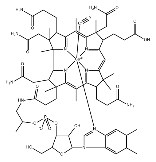 Cyanocobalamin Structural