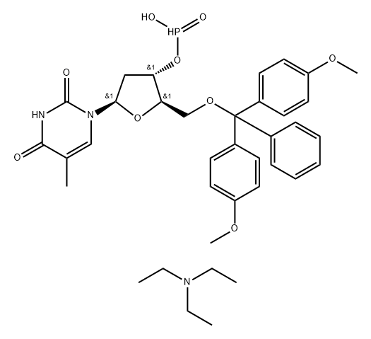 DMT-thymidine H-phosphonate triethylammo Structural