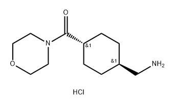 rel-1-[(1r,4r)-4-(morpholine-4-carbonyl)cyclohexyl]methanamine Structural