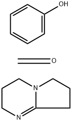 Phenol, polymer with formaldehyde, compd. with 2,3,4,6,7,8-hexahydropyrrolo[1,2-a]pyrimidine (9CI) Structural