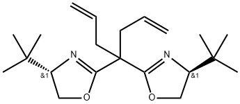 Oxazole, 2,2'-[1-(2-propenyl)-3-butenylidene]bis[4-(1,1-dimethylethyl)-4,5-dihydro-, (4S,4'S)- (9CI) Structural