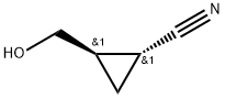 racemic trans-2-(hydroxymethyl)cyclopropanecarbonitrile Structural