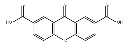 xanthone-2,7-carboxylic acid Structural