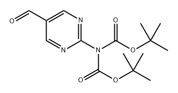 Di(tert-butyl)-5-formyl-2-pyrimidinyl-imidodicarboxylate Structural