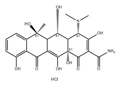 Oxytetracycline hydrochloride Structural