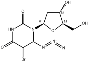 Uridine, 6-azido-5-bromo-2'-deoxy-5,6-dihydro- (9CI) Structural