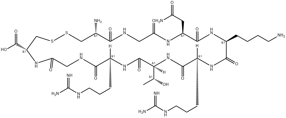 L-Cysteine, L-cysteinylglycyl-L-asparaginyl-L-lysyl-L-arginyl-L-threonyl-L-arginylglycyl-, cyclic (1→9)-disulfide