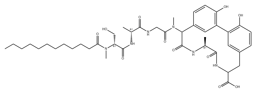 Arylomycin A3 Structural