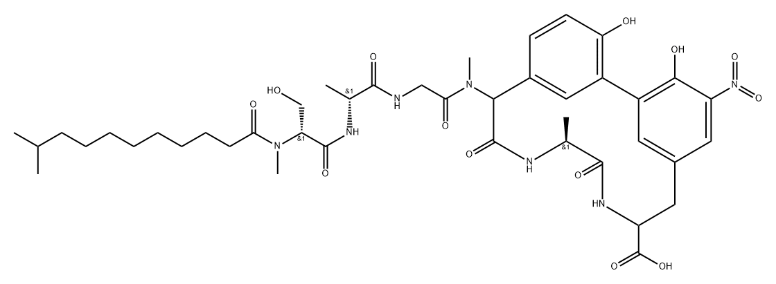 Arylomycin B2 Structural