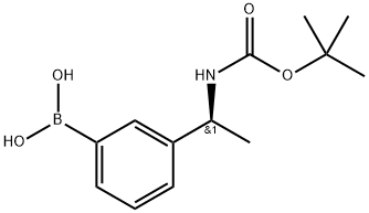 Carbamic acid, [(1S)-1-(3-boronophenyl)ethyl]-, C-(1,1-dimethylethyl) ester (9CI) Structural