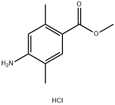 Benzoic acid, 4-amino-2,5-dimethyl-, methyl ester, hydrochloride (1:1) Structural