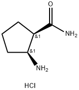 rel-(1R,2S)-2-Aminocyclopentanecarboxamide hydrochloride Structural