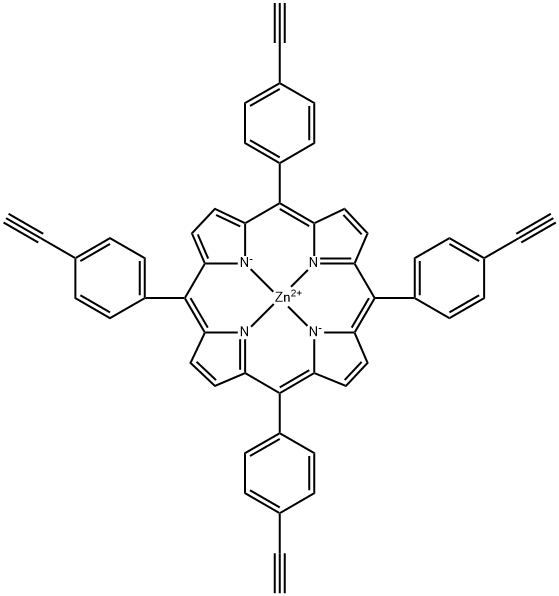 Zn (II) Meso-Tetra(4-ethynylphenyl)porphine Structural