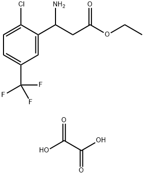 Benzenepropanoic acid, β-amino-2-chloro-5-(trifluoromethyl)-, ethyl ester, ethanedioate (1:1)
