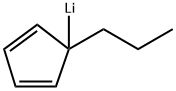 Lithium, (1-propyl-2,4-cyclopentadien-1-yl)- Structural