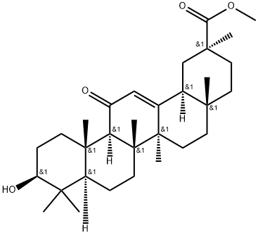 GLYCYRRHETINIC ACID METHYLESTER, 18-ALPHA-(SG) Structural