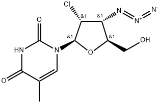 Uridine, 3'-azido-2'-chloro-2',3'-dideoxy-5-methyl- (9CI) Structural