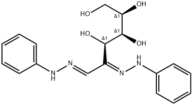 D-arabino-hexosulose bis(phenylhydrazone)  Structural