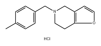 Furo[3,2-c]pyridine, 4,5,6,7-tetrahydro-5-[(4-methylphenyl)methyl]-, hydrochloride (1:1) Structural