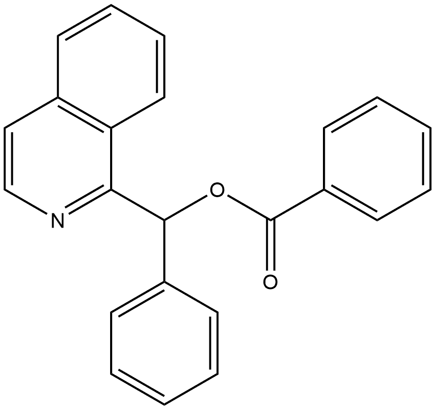 Isoquinolin-1-yl(phenyl)methyl benzoate Structural