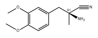 Benzenepropanenitrile, α-amino-3,4-dimethoxy-α-methyl-, (αS)- Structural