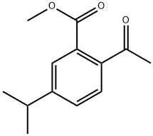 methyl 2-acetyl-5-isopropylbenzoate Structural