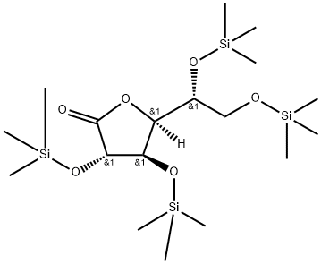 Idonic acid, 2,3,5,6-tetrakis-O-(trimethylsilyl)-, lactone (9CI) Structural