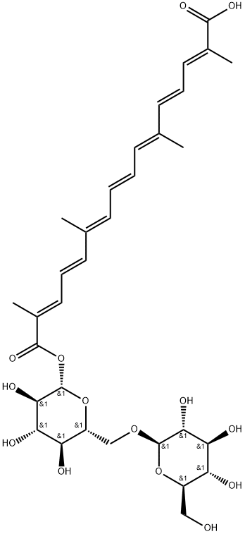 trans-Crocetin (β-D-gentiobiosyl) ester Structural