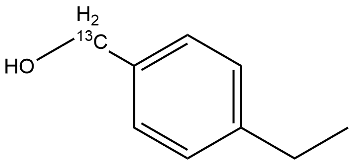 Benzenemethanol-13C, 4-ethyl- Structural