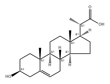 Pregn-5-ene-20-carboxylic acid, 3-hydroxy-, (3β,20S)- Structural