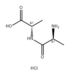L-Alanine, N-L-alanyl-, monohydrochloride Structural