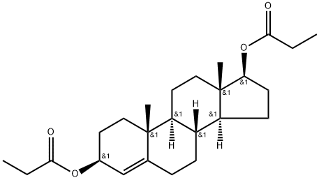 Androst-4-ene-3,17-diol, dipropanoate, (3β,17β)- Structural