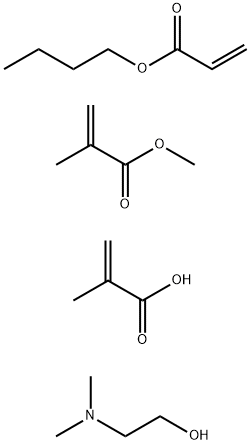 2-Propenoic acid, 2-methyl-, polymer with butyl 2-propenoate and methyl 2-methyl-2-propenoate, compound with 2-(dimethylamino)ethanol Structural