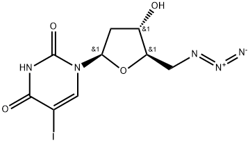 Uridine, 5'-azido-2',5'-dideoxy-5-iodo- (9CI) Structural
