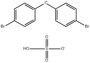 Iodonium, bis(4-bromophenyl)-, sulfate (1:1) Structural