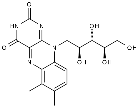 Riboflavin, 8-demethyl-6-methyl- Structural