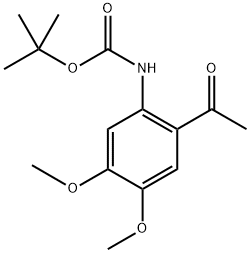 tert-Butyl (2-acetyl-4,5-dimethoxyphenyl)carbamate Structural