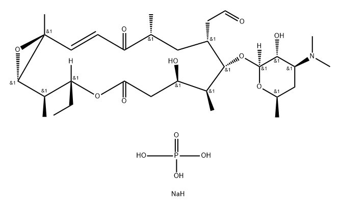 Rosaramicin sodium phosphate Structural