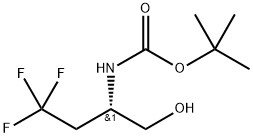 tert-Butyl N-[(2S)-4,4,4-trifluoro-1-hydroxybutan-2-yl]carbamate Structural