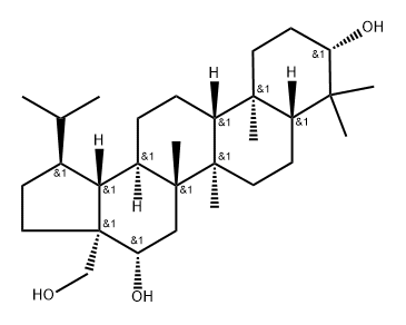 Lupane-3,16,28-triol, (3β,16β)- (9CI) Structural