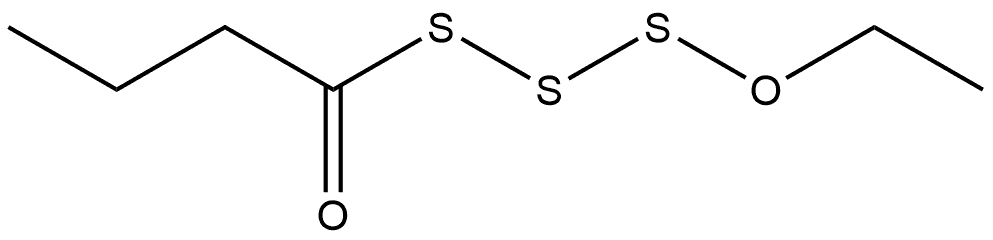 Trisulfide, ethoxy 1-oxobutyl (9CI) Structural