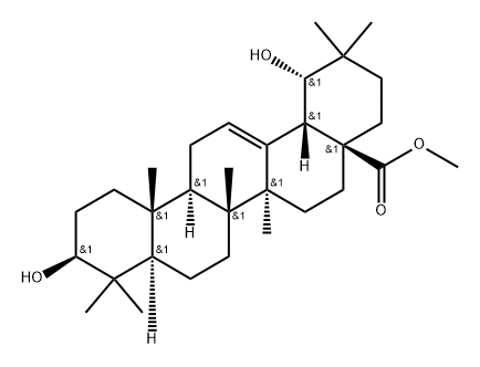 Olean-12-en-28-oic acid, 3,19-dihydroxy-, methyl ester, (3β,19α)- (9CI) Structural
